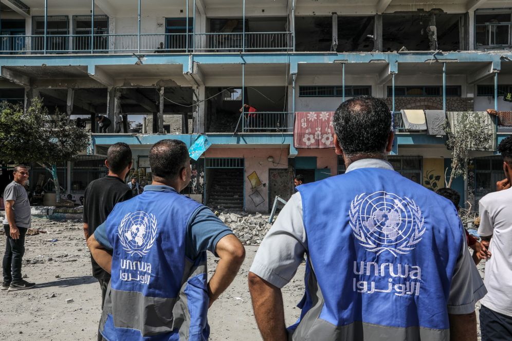 UNRWA employees in the Gaza Strip