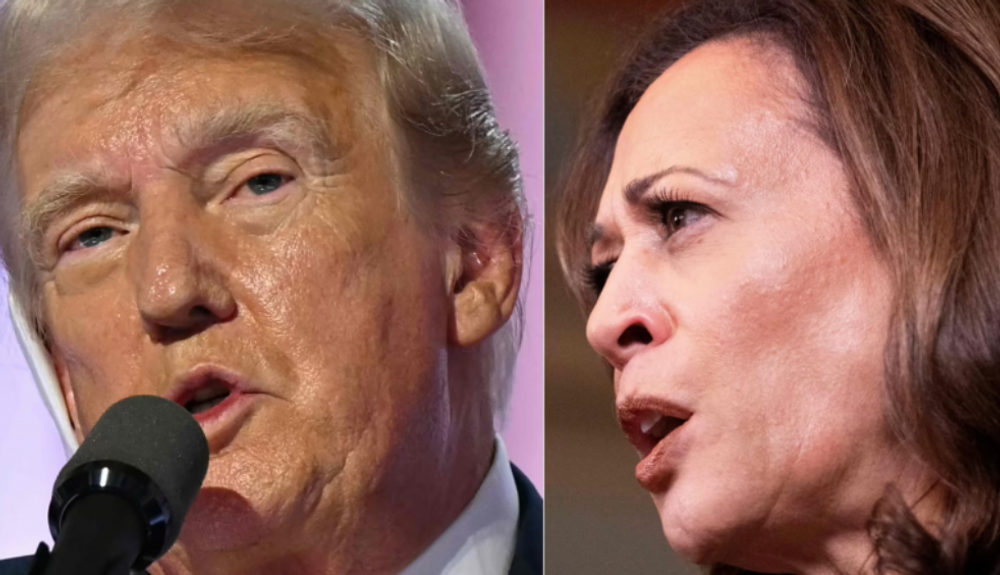 Donald Trump et Kamala Harris.