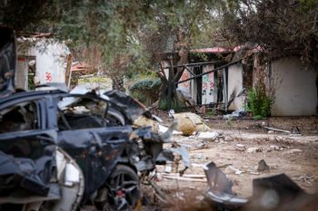 Les ruines du kibboutz Reim - peu après le 7 octobre