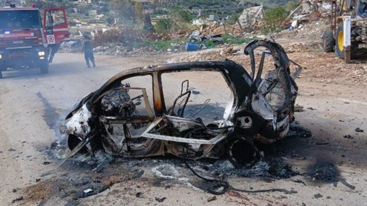 Alleged Israeli strike targets vehicle in southern Lebanon's Ayta ash-Shaeb