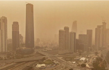 Tel Aviv sous un épais brouillard, 14 février 2026 
