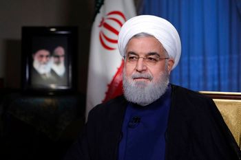 President Hassan Rouhani addresses the Iranian nation in a televised speech, Tehran, Iran, August 6, 2018.
