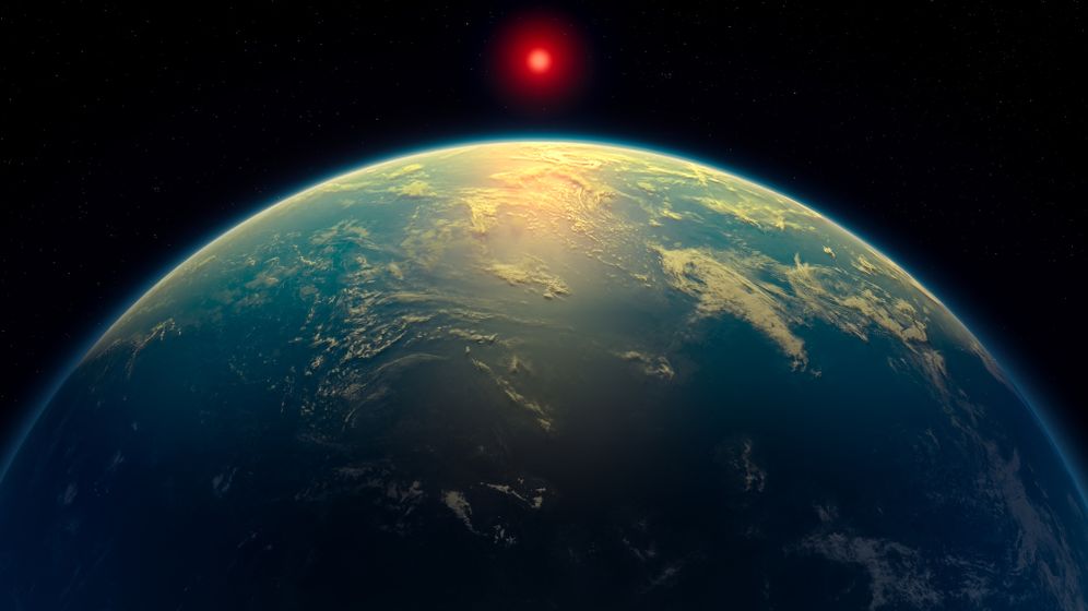 رسم توضيحي يُظهر كوكب K2-18 b