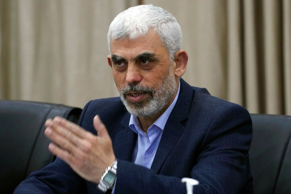 Yahya Sinwar, leader of Hamas in Gaza, in Gaza, April 2022