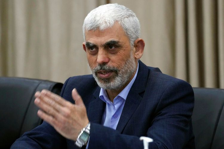 Yahya Sinwar, chef du Hamas à Gaza, à Gaza, en avril 2022