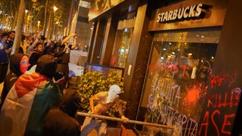 Manifestation anti-israélienne violente à Barcelone, le 15.10.2025