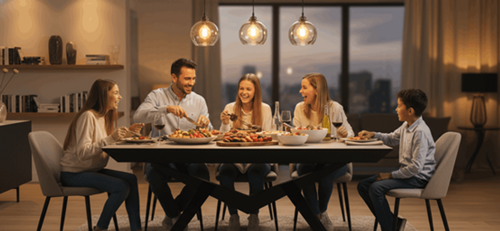 נוצר באמצעות בינה מלאכותית פינת אוכל, אילוסטרציה