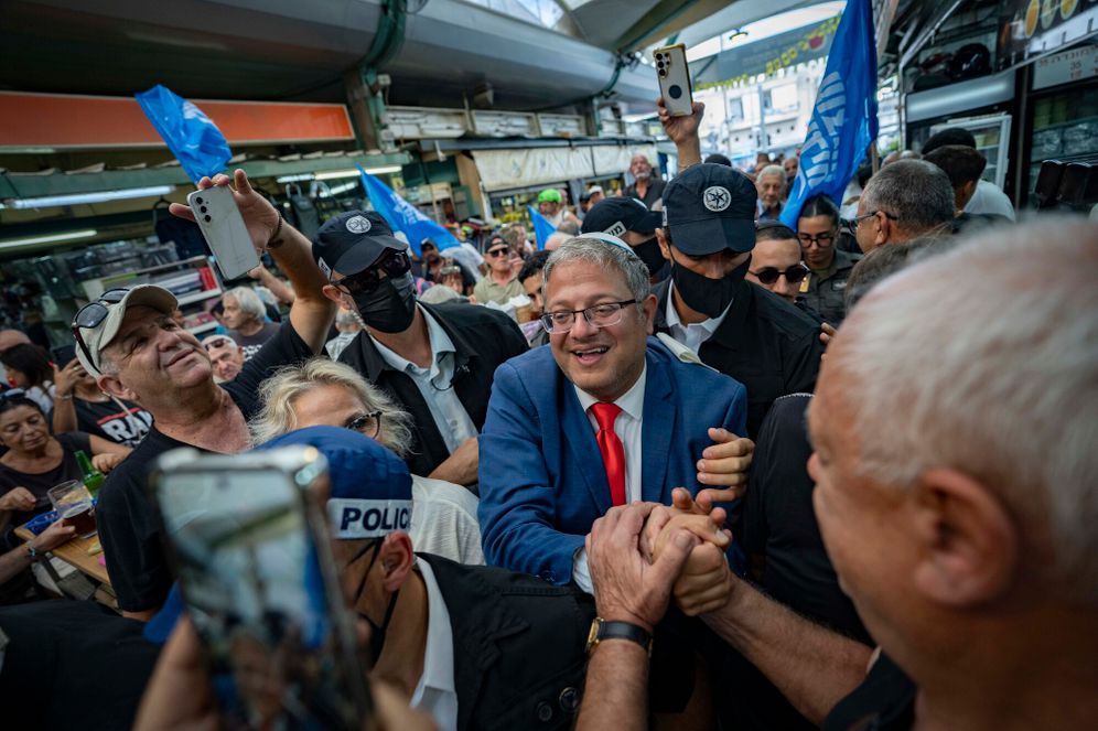פלאש 90 איתמר בן גביר בשוק התקווה