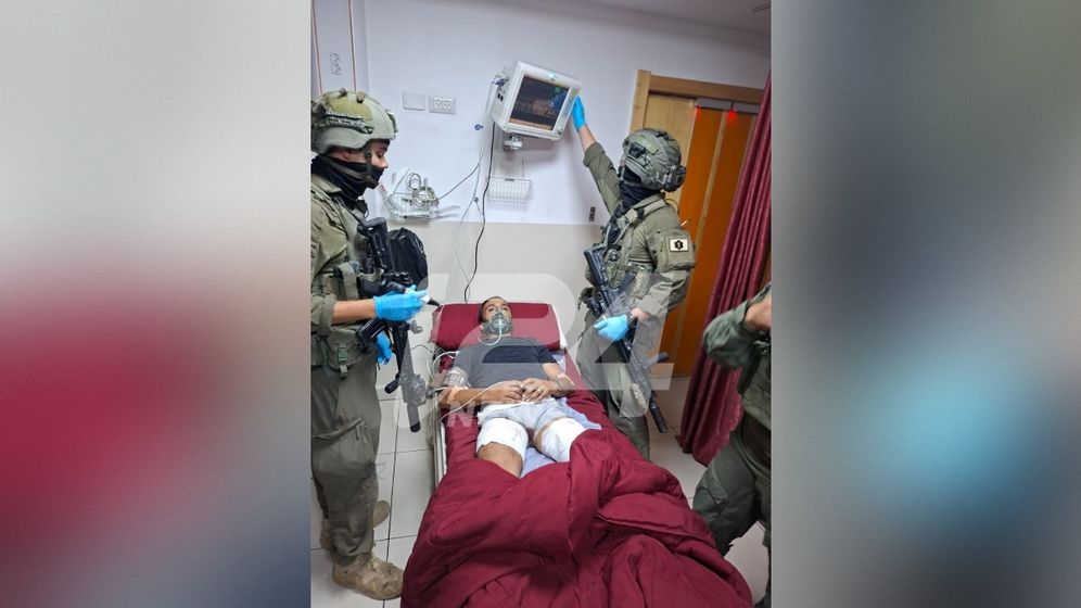 ללא תיעוד: הלוחמים עוצרים את המחבל מנווה צוף - בבית חולים באזור