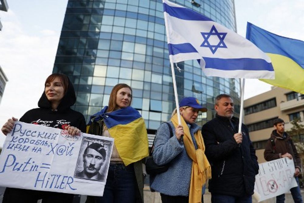 Manifestation de soutien aux Ukrainiens à Tel-Aviv