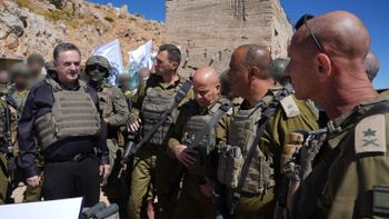 Le ministre israélien de la Défense Israël Katz en Syrie, le 25.08.2026