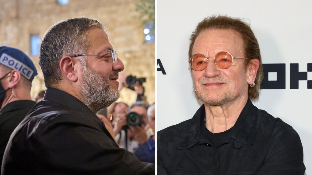 Bono et Itamar Ben Gvir