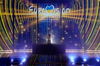 Loreen de Suède se produit après avoir remporté la grande finale du Concours Eurovision de la chanson à Liverpool, en Angleterre, le samedi 13 mai 2023.
