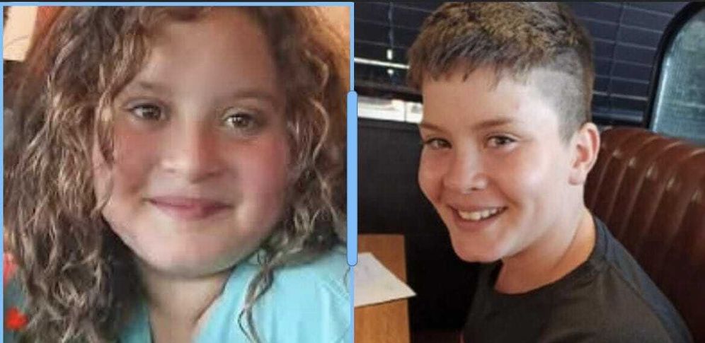 Liel Hatzroni (L) and her twin brother Yanai, the two 12-year-olds were brutally murdered and burned by Hamas terrorists on October 7.