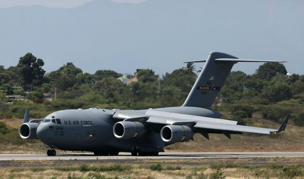 Un avion cargo C-17 de l'US Air Force