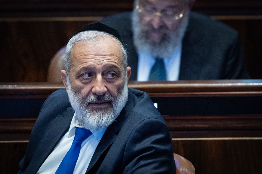 Photo by Yonatan Sindel/Flash90 Shas chairman Aryeh Deri attends a vote at the plenum hall of the Knesset, the Israeli parliament in Jerusalem, on July 16, 2026.