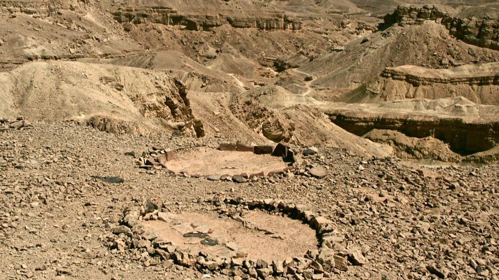The excavation area in the Eilat hills of Israel.