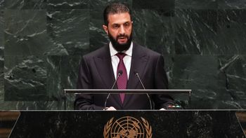 Le président syrien Ahmed al-Sharaa lors de la 81e session de l'Assemblée générale des Nations Unies, à New York, le 23.09.2026