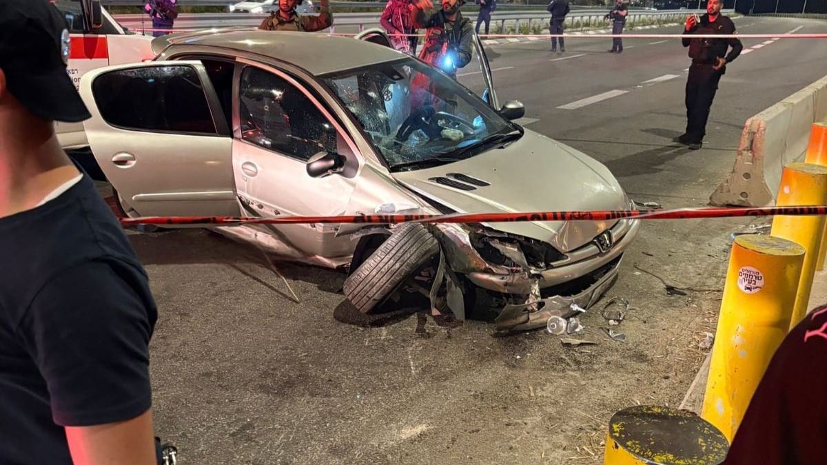 Attaque à la voiture-bélier en Judée-Samarie
