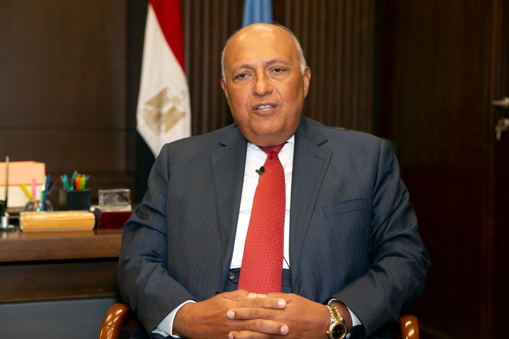 Le ministre égyptien des Affaires étrangères, Sameh Choukri