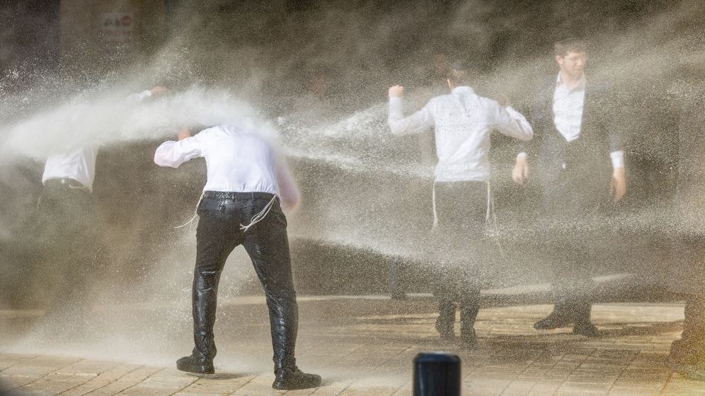 נועם ריבקין פנטון / פלאש 90 הפגנת חרדים במחאה על מעצר עריקים, 10.06.2026