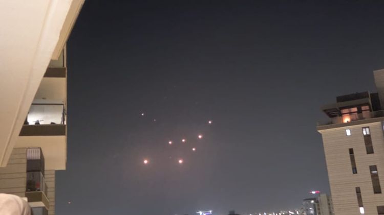 שיגור טילים מאיראן, הערב