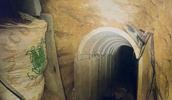 מלכוד של חמאס בפיר מנהרה שהושמד בדרום רצועת עזה