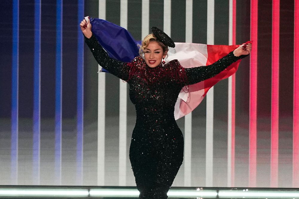 La chanteuse La Zarra lors du concours Eurovision 2023