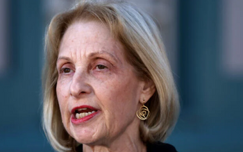 La présidente du Conseil exécutif des Juifs australiens, Jillian Segal, s'exprime lors d'une conférence de presse à Sydney, le 9 octobre 2023 
