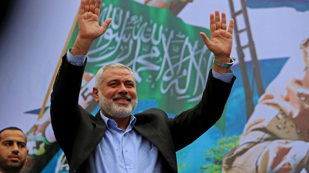 AP Photo/Adel Hana, File ראש הלשכה המדינית של חמאס, אסמאעיל הנייה ב-2014