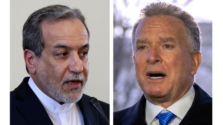 على اليمين: مبعوث ترامب إلى الشرق الأوسط ستيف ويتكوف؛ يسار: وزير الخارجية الإيراني عباس عراقجي، الأرشيف