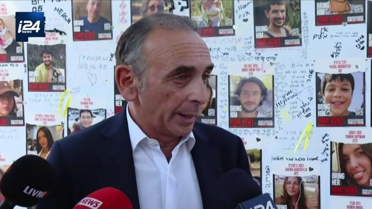Eric Zemmour en visite de solidarité en Israël après les attaques du Hamas, le 30 octobre 2023