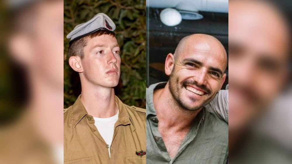 IDF soldiers Yoav Raver (L) and Chen Gross, who were killed in Gaza on June 6.