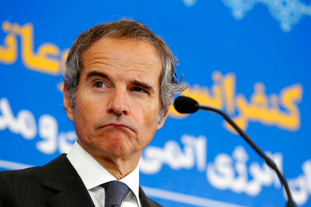 International Atomic Energy Organization Director-General Rafael Grossi in Tehran, Iran.