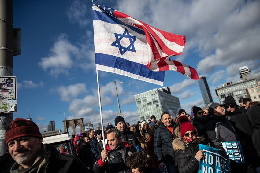 Illustration - Manifestations à New York contre la montée de l'antisémitisme aux Etats-Unis, le 5 janvier 2020.