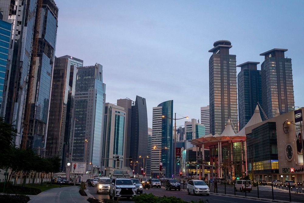 West Bay in Doha, Qatar, on December 9, 2021.