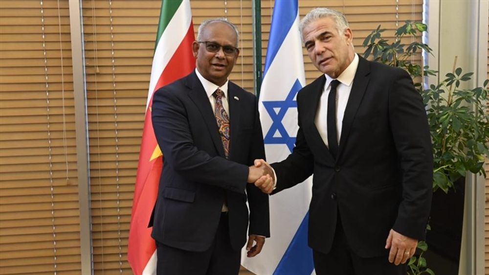 Albert Ramdin, Minister of Foreign Affairs of the Republic of Suriname, and his Israeli counterpart, Yair Lapid, Jerusalem, Israel, May 30, 2022.