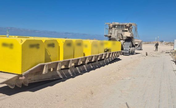 Tsahal a entamé le traçage physique de la "ligne jaune" prévue au plan Trump