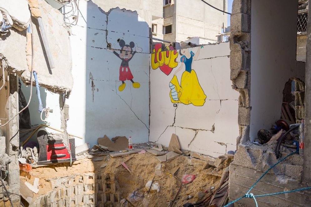 The Hamas tunnel in Gaza where the bodies of the six executed hostages were found by Israeli forces