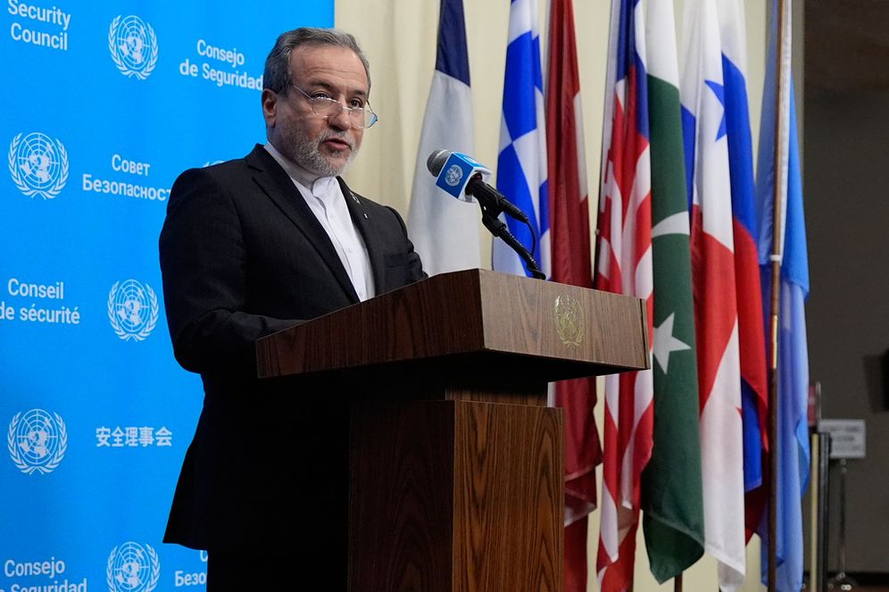 Associated Press שר החוץ האיראני עבאס עראקצ'י בעצרת האו"ם