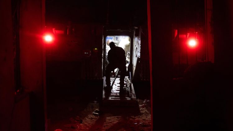 Nahal Brigade combat team forces activity in the Yellow Line area in Rafah