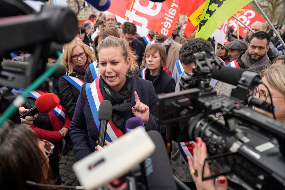 AP Photo/Lewis Joly La députée LFI Mathilde Panot