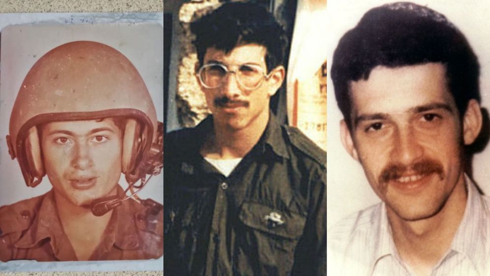 From right to left: Yehuda Katz, Zvi Feldman, Zechariah Baumel
