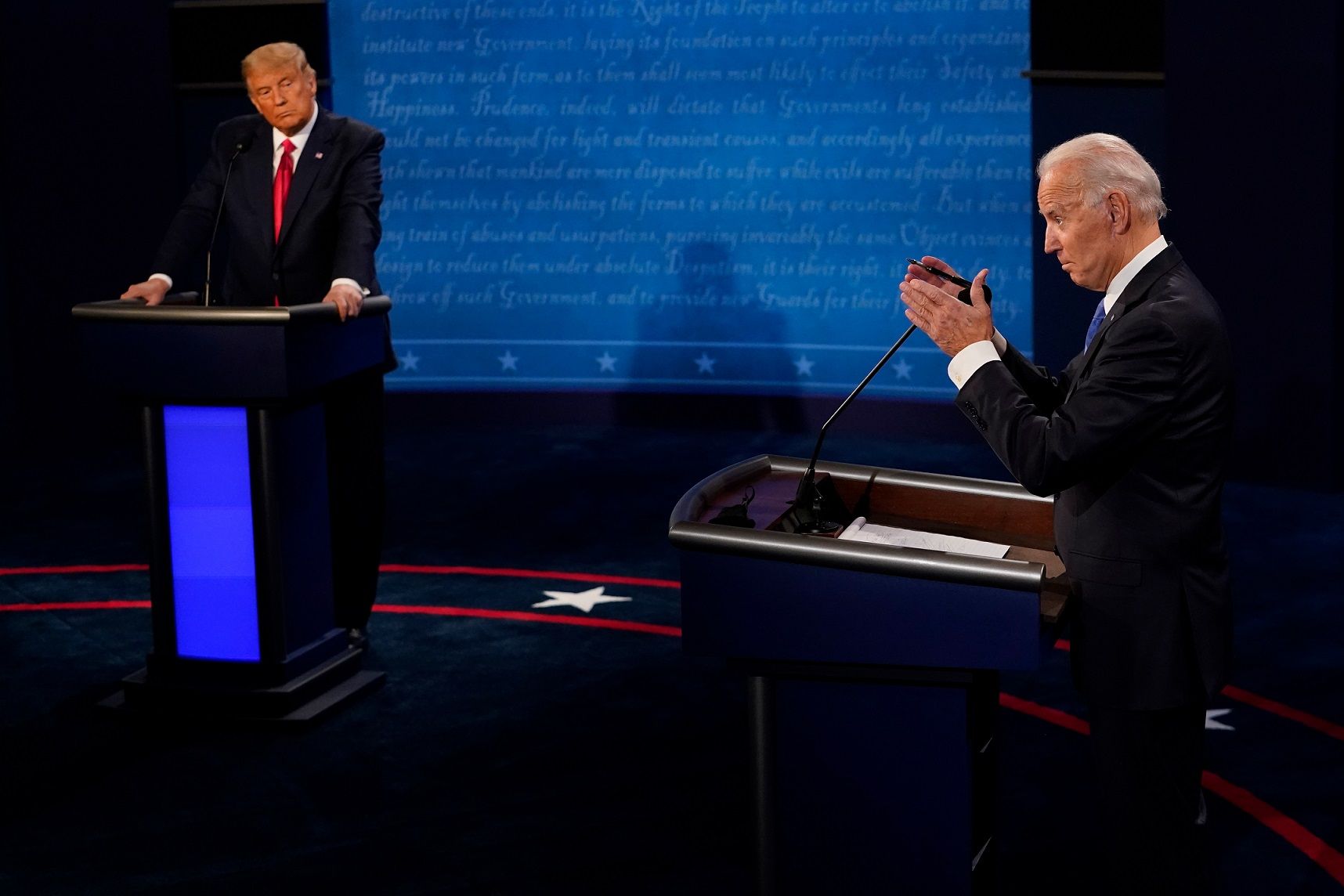 I24news Us Trump Biden Face Off In Final Presidential Debate With Muted Mics