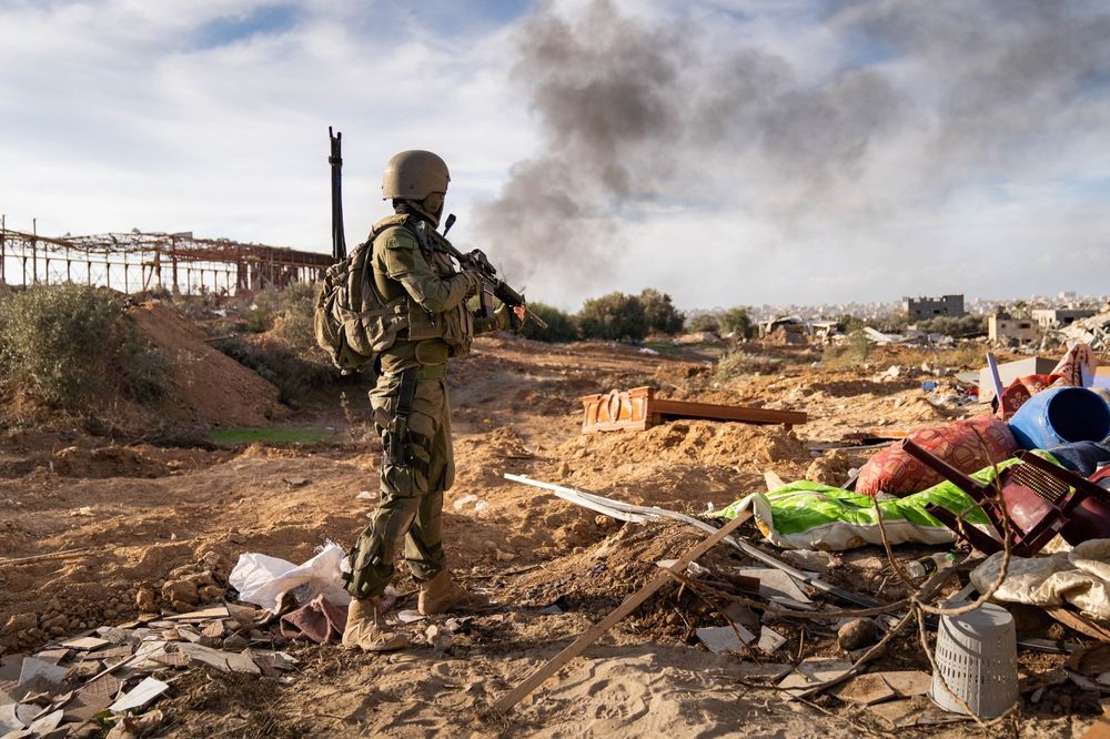 IDF soldier operating in the Gaza Strip.