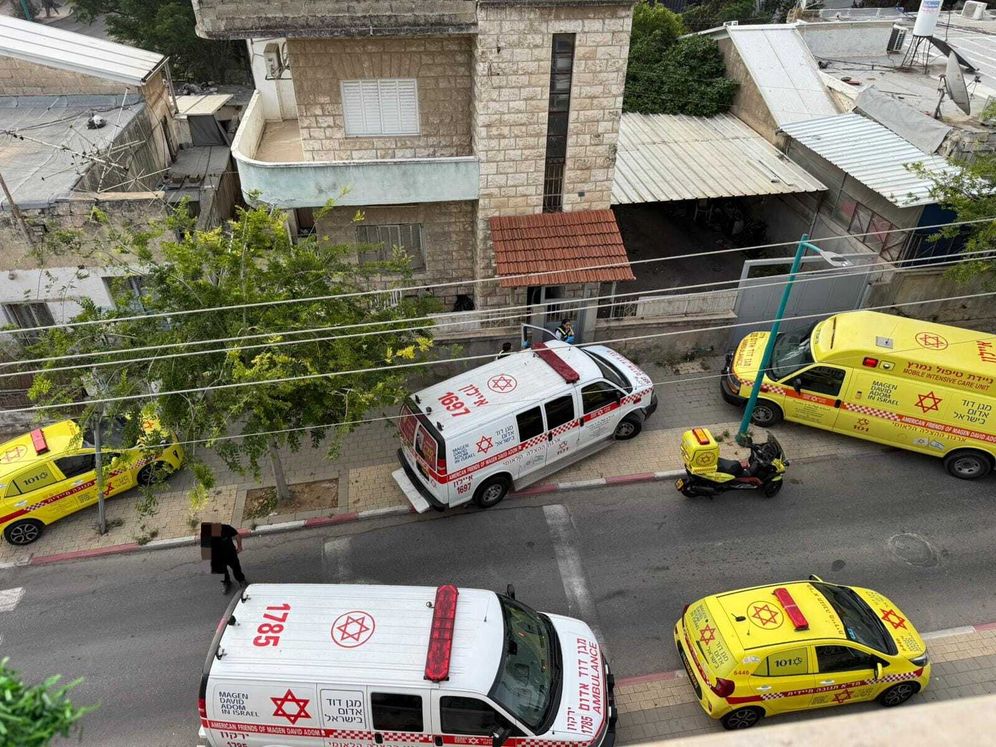 Magen David Adom Le lieu de la fusillade à Ramla, ce matin