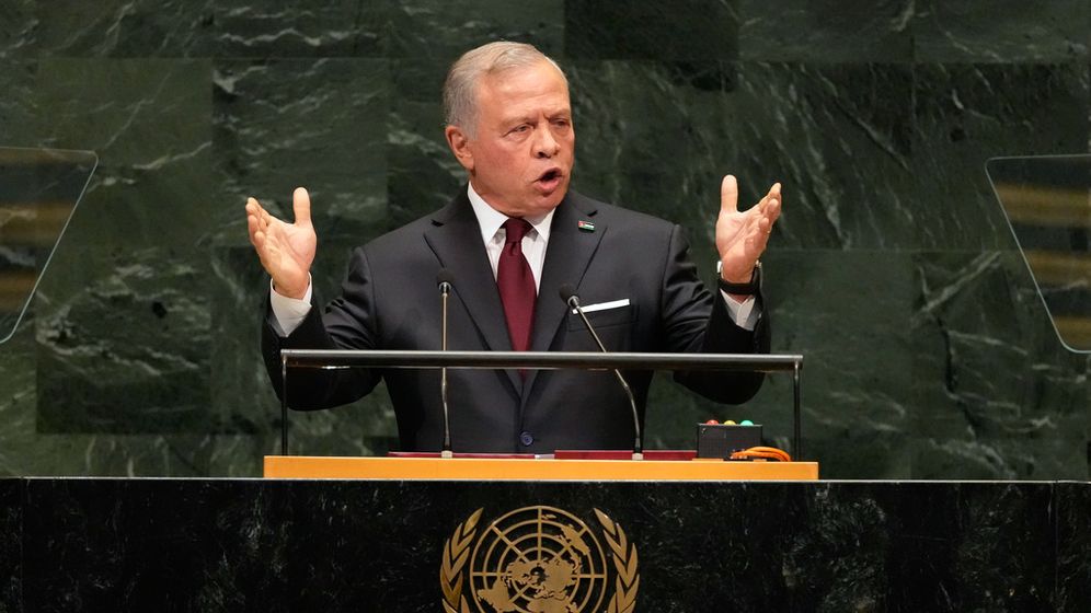 AP Photo/Seth Wenig Le roi Abdallah II de Jordanie lors de la 81e session de l'Assemblée générale des Nations Unies, à New York, le 22.09.2026
