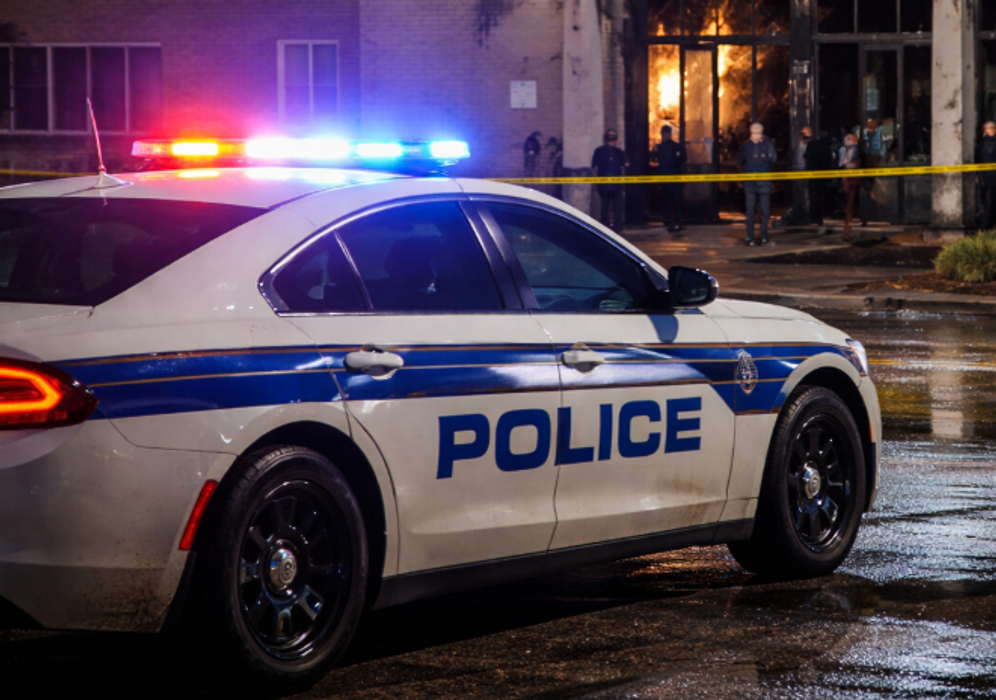 Une voiture de police américaine - Image d'illustration