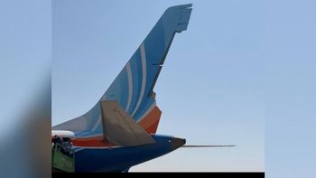 La queue de l'avion du vol flydubai reliant Dubaï à Tel-Aviv, le 30.09.2026 
