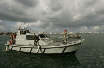 Illustration - A Lebanese army boat
